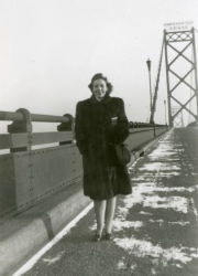 People posing with bridges